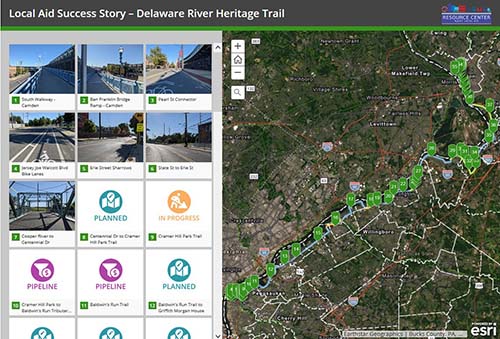 Link to the Delaware River Heritage Trail (DRHT) story map